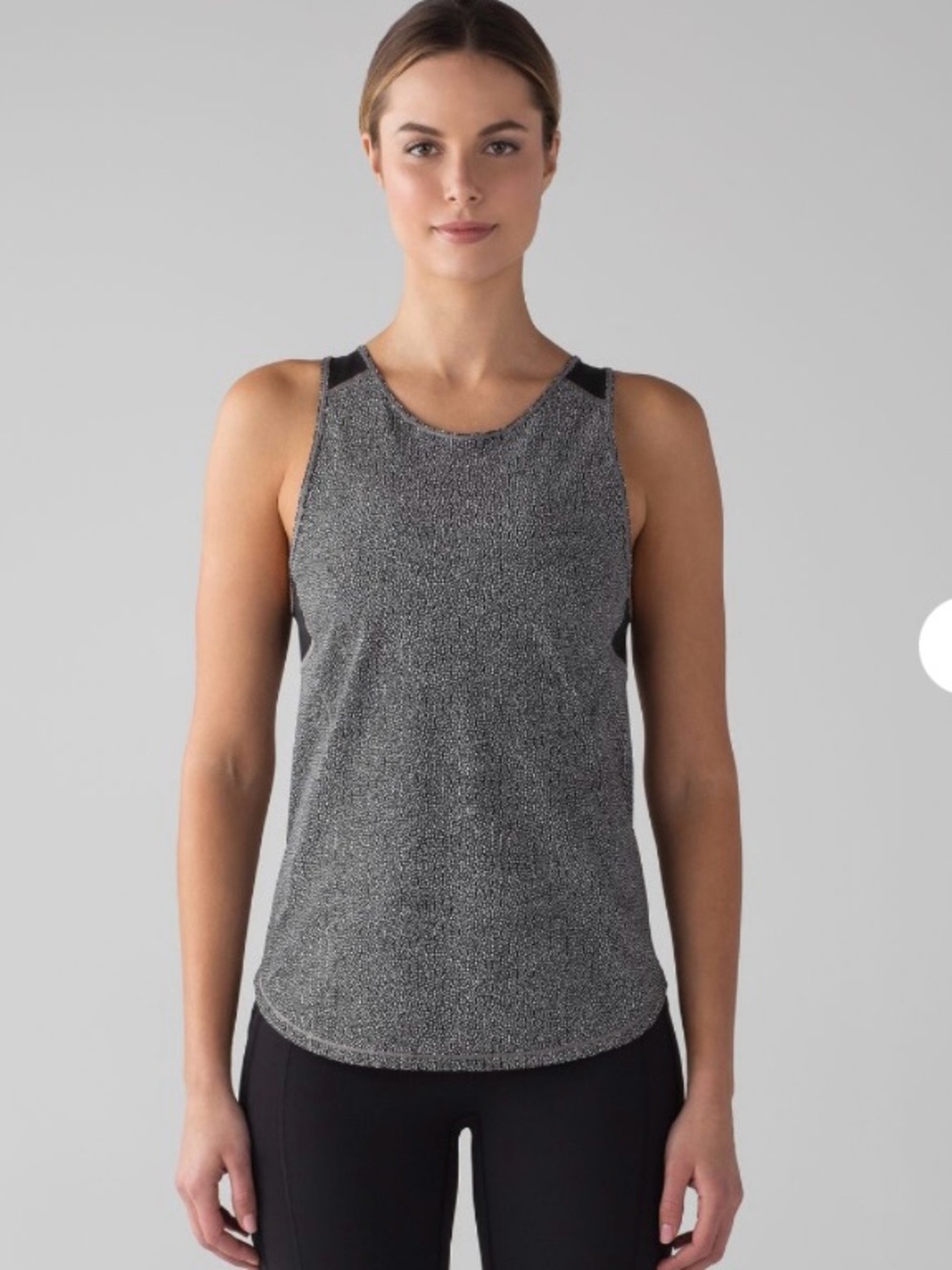 lululemon athletica Heathered Gray Performance Tank